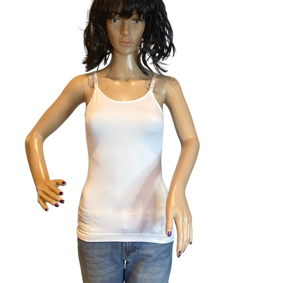 Shapermint Empetua Scoop Neck Cami Camisole Tank Top White Size Large NWOT - Picture 2 of 6